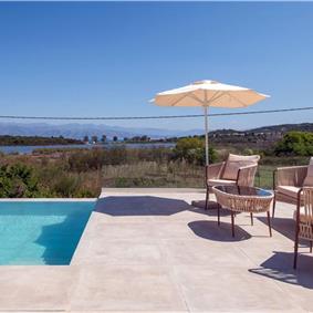 3 bedroom villa with pool & sea view, near Acharavi, sleeps 6